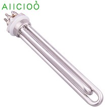 전기온수기 태양열 물 가열 요소 풍력 히터 DC 침수 관형 온수기 캠핑 12v/24v/36v/48v, [02] NPT, [05] 48V 1500W, [01] heater only