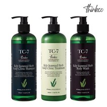 thinkco 띵코 거친모발용 TC-7 씨위드 허브 다시마 샴푸/트리트먼트/바디워시 각 500mlx3개 - 500ml 샴푸x3
