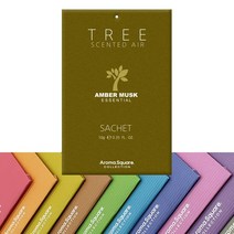 인터바겐 아로마스퀘어 10g 사쉐 트리 방향제 향낭 실내 옷장 차량 디퓨저, 앰버 머스크