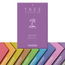 인터바겐 아로마스퀘어 사쉐 트리 방향제 옷장 실내 차량용 걸이형 행낭 디퓨저, 플로라 S(10g)