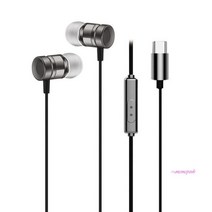 MMS_C타입 유선이어셋 오픈형이어폰 노트북 모니터 핸드폰 ctype 마이크 되는 c형 usb 컴퓨터용 c유선_mms, MMS_블랙