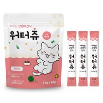워터츄 짜먹는 고양이간식 60P 대용량, 4. 연어맛 60P
