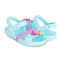 크록스 리나 참 플랫 키즈_205530-4O9