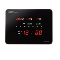 오리엔트 뉴 레드 LED 캘린더 디지털 벽시계 OT824RD