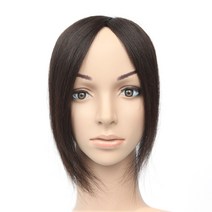 바람솔솔 원형슈퍼망 정수리가발 W2075, 중(12cm×12cm), 자연갈색