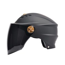 폴라도레 오토바이 방풍 쉴드 배달 안전모 헬멧 반모 하이바 Z, 41-C레드 자외선차단(QQ-0060)