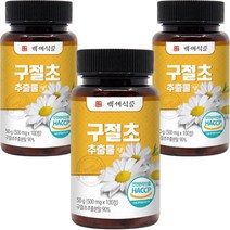 백세식품 구절초추출물정 500mg x 100정 HACCP 인증제품, 3개