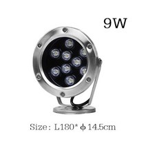 IP68 led 수중 조명 3W 6w 9W 12W 18w 24w 36w B 야간 램프 야외 정원 수영장 파티 풍경 DC 12V 24V, 9W_AC24V RGB with RC