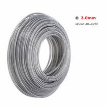 예초기 에취기 스틸 와이어 잔디 트리머 와이어 로프 정원 도구 교체 날 줄 풀메는 기계, 3.0mm, 3mm