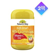 Natures Way 비타 구미 비타민 C Vita Gummies Vitamin C Zinc 120패스티 2팩, 2개