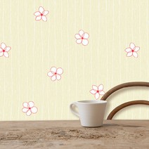 데코미 포인트 시트지, HPC-013(꽃잎 옐로우 그린)