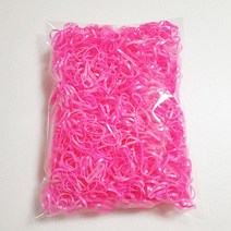 얌뚱이 50g 칼라고무밴드 머리끈 고무줄 검정 선물 헤어끈 투명