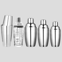 코스토프 칵테일도구 스테인레스 스틸 칵테일쉐이커 세트, 1개, 칵테일 쉐이커 250mL
