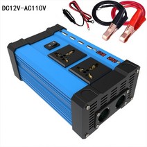자동차 시동 점화 4000W 자동차 전원 인버터 12 V 220 110V DC-AC 태양광 사인파 변환기 액세서리, 02 DC12V-AC110V