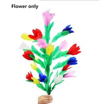 사라지는 지팡이 꽃 21 마술 트릭 금속 무대 코미디 소품 클래식 환상, 02 flower only