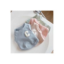 1+1 강아지옷 고양이 봄 여름 와플 크롭 민소매 티셔츠 애견의류S-XL -로로, 세트01_핑크+그린,L