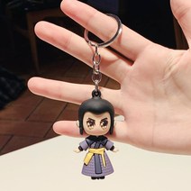 KOREALN 두라대륙 귀여운 캐릭터 pvc 액세서리 열쇠고리 블라인드 가방 액세서리 작은 선물 자동차 열쇠사슬, P-463