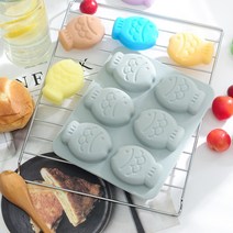 강아지우유 DIY 베이킹 실리콘 몰드 붕어빵 모양틀 색상랜덤 껌만들기 강아지 고양이 수제간식