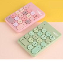 레트로 감성 귀여운 무선 숫자 키패드 비동기식 멤브레인 노트북 컴퓨터 포스 키패드