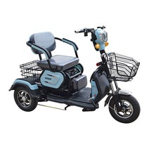 세발오토바이 삼륜 삼발이 3발 세바퀴 세발차 전기, Car+60V22A 블랙 골드 배터리 60V