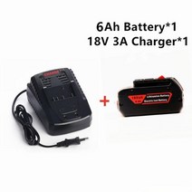 BB 보쉬 호환 배터리 18v 6ah 충전기 bosch 밧데리 세트, BB 18V6AH-1개+충전기