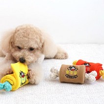 간식숨기기 강아지 봉제장난감 강아지놀이기구 인형, 1개, 꽃등심
