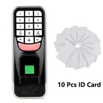 지문 비밀 번호 키 잠금 액세스 제어 기계 생체 인식 전자 RFID 리더 스캐너 시스템, 03 AC And 10 Cards