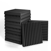 방음 어쿠스틱 폼 패널 방음기 KTV 스튜디오 단열 흡수 처리 가정용 벽, [01] Black, [01] Medium density, [01] 6pcs, 1개