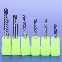 조절기 각도 10pcs 3.175 4 5 6 8mm AAA 왼쪽 나선형 밀링 커터 다운 컷 원 플루트 라우터 비트 CNC 엔드 밀 카바이드, 10Pcs 3.175x2.5x12