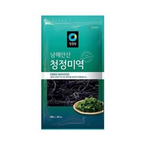 청정원 맛있는밑반찬 남해안산 청정 미역 40인분 맛있는 돌답례품 냉국 100g 간단한요리 간편식, 32개