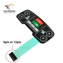 런닝머신 헬스기구 수리 부품 부속품 빠른 시작 중지 버튼 키보드 라이프 피트니스용 95TE A95T S3 트레드밀 콘솔 패널 멤브레인 스위치, 1pcs, 9-pins cable