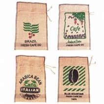 커피 마대 자루-화분 소품 커버 32x19cm