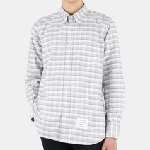 디몬트 22 S/S 톰브라운 남성 옥스포드 스트라이프 체크 셔츠그레이 MWL272A 07855 035