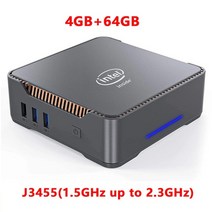 미니컴퓨터 미니PC gk3v mini 인텔 셀러론 j4125 j3455 쿼드 코어 ddr4 8gb 128gb ssd windows 10 dual wifi 1000m lan 4k, j3455 4GB 64GB, 유럽 ​​연합