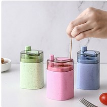 원터치 자동 이쑤시개 디스펜서 식당 고기집 요식업 업소 이쑤시개통 요지통 홀더 고급 케이스 꽂이 개업 선물 보관통 모던 가정용 그린