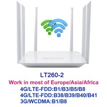 와이파이 증폭기 공유기 인터넷 YIZLOAO-LT260A 4G 라우터 1200Mbps 무선 CPE 게이트웨이 듀얼 밴드 2.4G/5GHz B5 B7 B20 B28 모바일 핫스팟 모, [01] LT260-2, 01 LT260-2