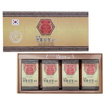 옻가네 6년근 고려홍삼 명품 천홍삼정 골드 240g 4병 쇼핑백 포함 홍삼선물 답례품 홍삼원액 건강식품 부모님 가족 친구 지인 명절 추석 면역력 기력회복