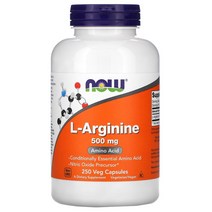 나우푸드 L-아르기닌 500mg 베지 캡슐 100정, 250정, 500 mg