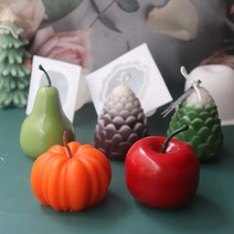 과일 시리즈 촛불 금형 diy 공예 식품 등급 실리콘 금형 촛불 케이크 초콜릿 몰드, 치즈