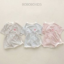 스마일 단가라 반팔 상하세트