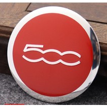 휠 용품 56mm 휠 캡 스티커 자동차 센터 커버 허브 데칼 로고 엠블럼 배지 장식 피아트 500 4 개입, 09 I