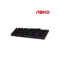 앱코 K570 기계식 게이밍 키보드 블랙 적축