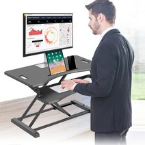 전동 워크스테이션 높이조절 컴퓨터 스탠딩데스크, EZ-SWD-200D