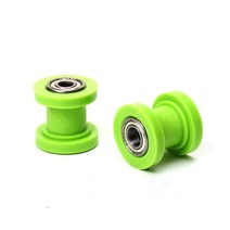 오토바이 체인 텐셔너 휠 가이드 드라이브 롤러 풀리 8 10mm ATV Motocross Pit Dirt Bike Mini Moto Enduro 액세서리, 03 green-8mm, 03 green-8mm