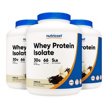 웨이 프로틴 아이솔레이트 5lb 바닐라맛 3병, 단품, 단품, 단품