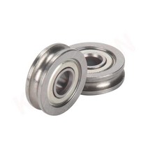 1/2/3pcs U 그루브 베어링 U604ZZ 4x13x4mm 휠 3D 프린터 아이들러 벨트 풀리 가이드 레일 604UU 압출기 부품, [03] 3pcs