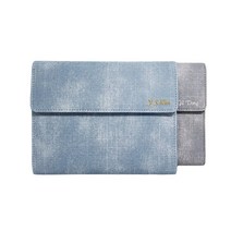 이니셜스 도어형 다이어리 / 이름 로고 각인 25절(A5) 32절(B6) 6공 시스템 2023 업무용 플래너, 레트로 도어형_스카이블루