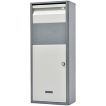 야외 도난방지 편지함 우편함 무인택배함 단독주택, 미디엄 3가지 색상 옵션(회색 황록색)