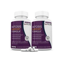 2팩 세이프라인 케토 알약 케토제닉 goB 포함HB 사과 사이다 식초 케토시스 서포트 남성용 120캡슐