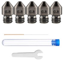 [LOSOO 정품]Makerbot Creality Ender 3 V2 CR-10 Anet A8 A8 A8Plus용 0.2~1.0mm 1.75MM M6 MK8 3D 프린터 강화 스틸, 10_0.8mm